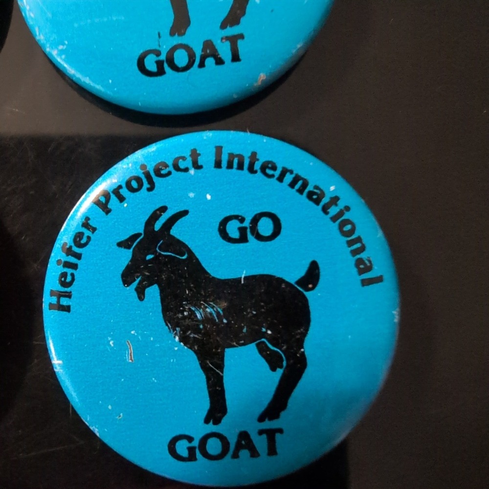 Vintage Heifer Project International Pinback Button Set Farm Animals 16pc VG - Picture 5 of 6